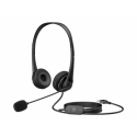 HP G2 - Headset - on-ear - wired - USB - shadow black - for Victus by HP Laptop 15, 16; Laptop 14, 15; Pavilion x360 Laptop