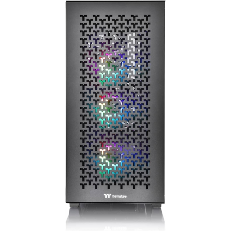 Thermaltake V Series V350 TG ARGB Air - Mid tower - ATX - windowed side panel (tempered glass) - no power supply (PS2) - black - USB / Audio - 2