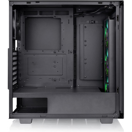 Thermaltake V Series V350 TG ARGB Air - Mid tower - ATX - windowed side panel (tempered glass) - no power supply (PS2) - black - USB / Audio - 5