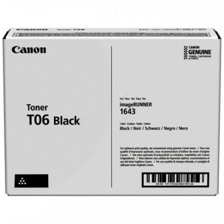 Canon T06 - Black - original - toner cartridge - for imageRUNNER 1643i, 1643i II, 1643iF, 1643iF II, 1643P; i-SENSYS X 1643P - 0