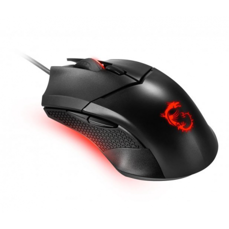 MSI Clutch GM08 - Mouse - right and left-handed - optical - 6 buttons - wired - USB - black - 3