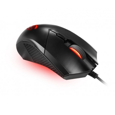 MSI Clutch GM08 - Mouse - right and left-handed - optical - 6 buttons - wired - USB - black - 6