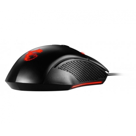 MSI Clutch GM08 - Mouse - right and left-handed - optical - 6 buttons - wired - USB - black - 7