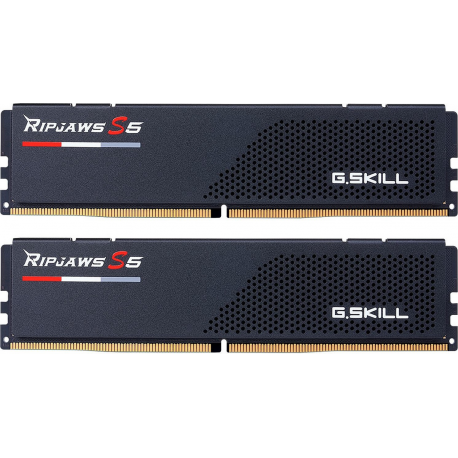G.Skill Ripjaws S5 - DDR5 - kit - 64 GB: 2 x 32 GB - DIMM 288-pin low profile - 6000 MHz  /  PC5-48000 - CL32 - 1.4 V - unbuffered - non-ECC - matte black - 0