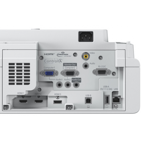 Epson EB-760W - 3LCD projector - 4100 lumens (white) - 4100 lumens (colour) - 16:10 - ultra short-throw lens - 802.11a / b / g / n / ac wireless  /  LAN /  Miracast - white - 5