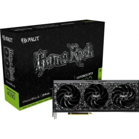 Palit GeForce RTX 4090 GameRock - OmniBlack - graphics card - NVIDIA GeForce RTX 4090 - 24 GB GDDR6X - PCIe 4.0 - HDMI, 3 x DisplayPort - 6