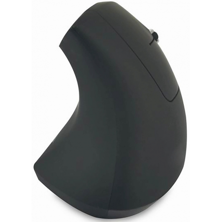 Acer - Mouse - vertical - ergonomic - right-handed - optical - 6 buttons - wireless - 2.4 GHz - USB wireless receiver - black - 3