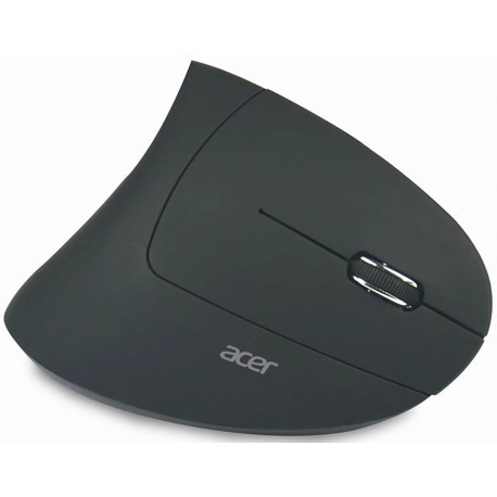 Acer - Mouse - vertical - ergonomic - right-handed - optical - 6 buttons - wireless - 2.4 GHz - USB wireless receiver - black - 4