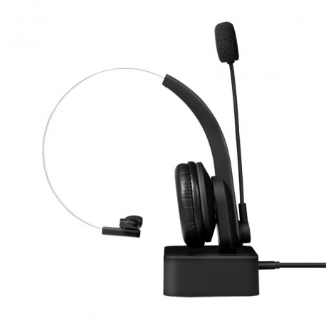 LogiLink - Headset - on-ear - Bluetooth - wireless - black - 5