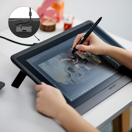 Wacom Cintiq 16 - Digitiser w /  LCD display - 34.5 x 19.4 cm - electromagnetic - wired - HDMI, USB 2.0 - 1