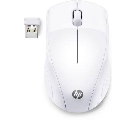 HP 220 - Mouse - 3 buttons - wireless - 2.4 GHz - USB wireless receiver - snow white - CTO - for Victus by HP Laptop 16; Laptop 14, 15, 17; Pavilion Plus Laptop 14; Pavilion x360 Laptop - 0
