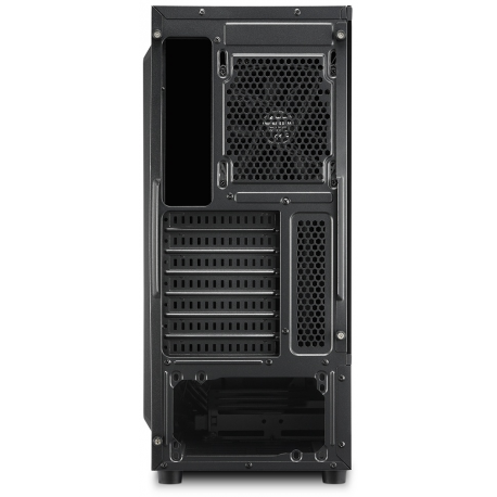 Sharkoon RGB Slider - MDT - ATX - windowed side panel (tempered glass) - no power supply - black - USB / Audio - 6