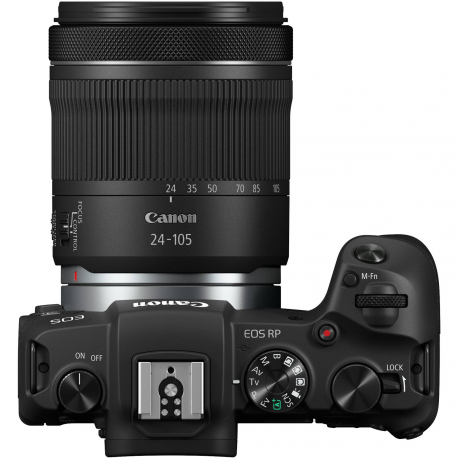 Canon EOS RP - Digital camera - mirrorless - 26.2 MP - Full Frame - 4K  /  25 fps - 4.3x optical zoom RF 24-105mm F4-7.1 IS STM lens - Wi-Fi, Bluetooth - 3