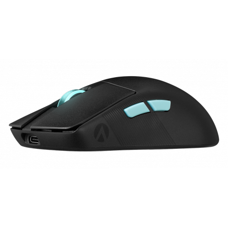 ASUS ROG Harpe Ace - Aim Lab Edition - mouse - right and left-handed - optical - 5 buttons - wireless, wired - 2.4 GHz, USB 2.0, Bluetooth 5.1 - ROG Omni receiver - black - 10