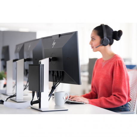 HP E24d G4 Advanced Docking Monitor - LED monitor - 23.8" - 1920 x 1080 Full HD (1080p) @ 60 Hz - IPS - 250 cd / m² - 1000:1 - 5 ms - HDMI, DisplayPort, USB-C - black - 15