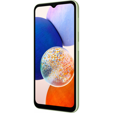 Samsung Galaxy A14 5G - 5G smartphone - dual-SIM - RAM 4 GB  /  Internal Memory 64 GB - microSD slot - LCD display - 6.6" - 2408 x 1080 pixels - 3x rear cameras 50 MP, 2 MP, 2 MP - front camera 13 MP - light green - 5