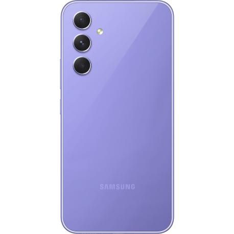Samsung Galaxy A54 5G - 5G smartphone - dual-SIM - RAM 8 GB  /  Internal Memory 256 GB - microSD slot - OLED display - 6.4" - 2340 x 1080 pixels (120 Hz) - 3x rear cameras 50 MP, 12 MP, 5 MP - front camera 32 MP - awesome violet - 1