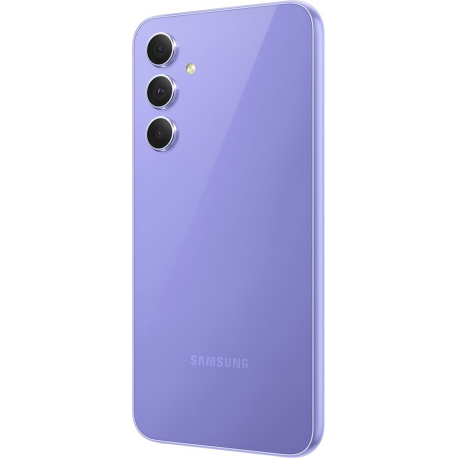 Samsung Galaxy A54 5G - 5G smartphone - dual-SIM - RAM 8 GB  /  Internal Memory 256 GB - microSD slot - OLED display - 6.4" - 2340 x 1080 pixels (120 Hz) - 3x rear cameras 50 MP, 12 MP, 5 MP - front camera 32 MP - awesome violet - 4