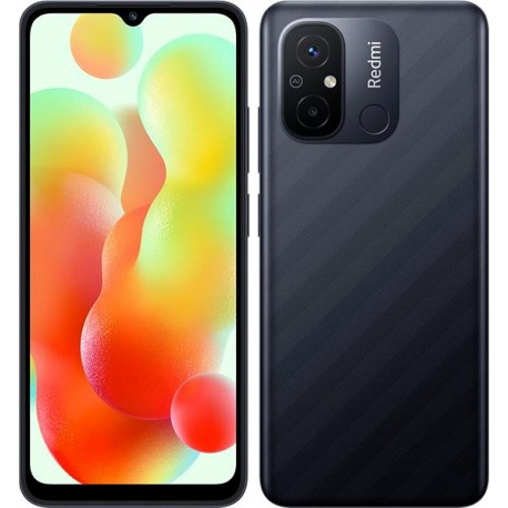 Xiaomi Redmi 12C - 4G smartphone - dual-SIM - RAM 3 GB  /  Internal Memory 64 GB - microSD slot - 6.71" - 1650 x 720 pixels - 2x rear cameras 50 MP - front camera 5 MP - graphite grey - 0