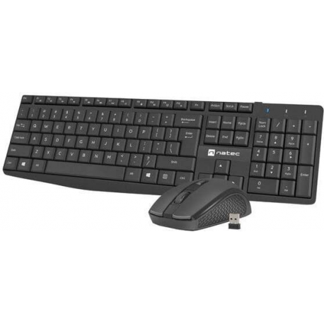 Natec Keyboard, US Layout, Wireless + Mouse, Squid, 2in1 Bundle