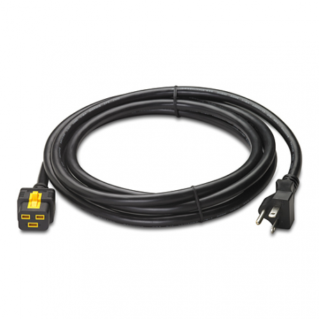 APC - Power cable - NEMA 5-20 (M) to IEC 60320 C19 - AC 120 V - 20 A - 3 m - black - for P / N: SMT2200I-AR, SMT2200R2I-AR, SMT3000I-AR, SMT3000R2I-AR, SMX2KR2UNCX145 - 0