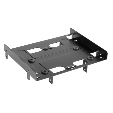 Sharkoon 5.25" BayExtension - Storage bay adapter - 5.25" to 3.5" / 2.5" - black - 3