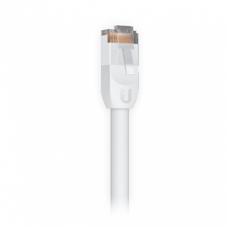Ubiquiti UniFi - Patch cable - RJ-45 (M) to RJ-45 (M) - 8 m - 6 mm - STP - CAT 5e - outdoor, rugged - white - 0
