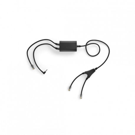 EPOS CEHS-PA 01 - Electronic hook switch adapter for headset, VoIP phone - for IMPACT D 10; IMPACT DW 20, 30, Office USB, Office USB ML, Pro1, Pro2; IMPACT SDW 50XX - 0