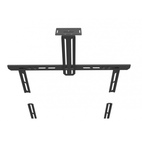 Multibrackets M Universal Soundbar Mount Medium - Mounting kit (wall bracket) - for sound bar - metal - black - screen size: 40"-70" - mounting interface: 600 x 400 mm - 3