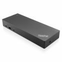 Lenovo ThinkPad Hybrid USB-C with USB-A Dock - Docking station - USB-C - 2 x HDMI, 2 x DP - GigE - 135 Watt - Italy - for Miix 520-12IKB; Tablet 10; ThinkPad E480; E580; L380; L380 Yoga; L470; L480; L580; P51s; P52s; T25; T470; T470p; T470s; T480; T480s; T570; T580; X1 Carbon; X1 Tablet; X1 Yoga; X270; X280; ThinkPad Yoga 370