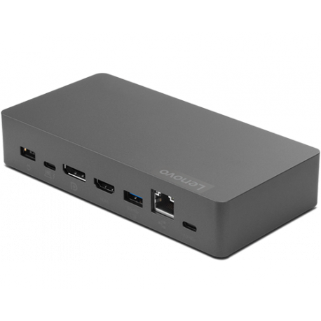 Lenovo Thunderbolt 3 Essential Dock - Docking station - Thunderbolt 3 - HDMI, DP - GigE - 135 Watt - Italy - for ThinkPad L13 Yoga Gen 3; L15 Gen 3; T14 Gen 3; X13 Gen 3; Z13 Gen 1; Yoga Slim 7 Pro 14 - 2