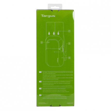 Targus EcoSmart Zero Waste - Notebook carrying backpack - up to 15.6" - 21