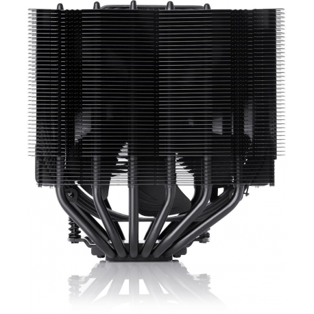 Noctua chromax NH-D15S - Processor cooler - (for: LGA1156, AM2, AM2+, AM3, LGA1155, AM3+, LGA2011, FM1, FM2, LGA1150, FM2+, LGA1151, LGA2011-3 (Square ILM), AM4, LGA2066, LGA1200) - copper base and nickel plated aluminium fins - 140 mm - black - 1