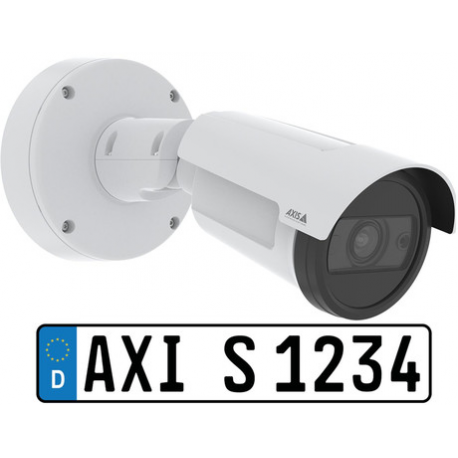 AXIS P14 Series P1465-LE-3 - Network surveillance camera - bullet - outdoor - vandal  /  weatherproof - colour (Day&Night) - 1920 x 1080 - 1080p - vari-focal - audio - wired - LAN 10 / 100 - MJPEG, H.264, H.265 - PoE Class 3 - TAA Compliant - with AXIS License Plate Verifier - 0
