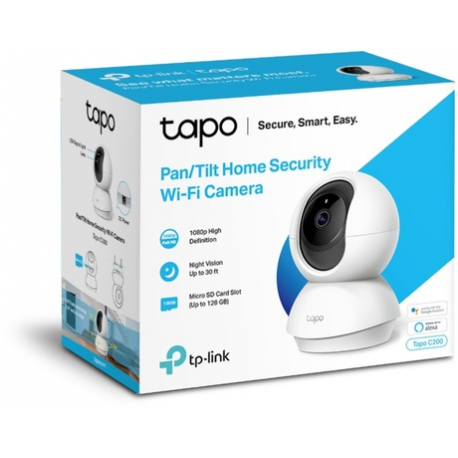 Tapo C225 V1 - Network surveillance camera - pan / tilt - colour (Day&Night) - 2560 x 1440 - 2K - fixed focal - audio - wireless - Wi-Fi - 2.4GHz radio - H.264 - 0