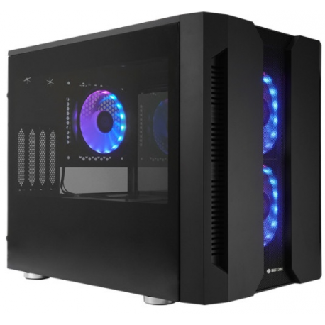 CHIEFTEC GM-02B-OP M2 mATX Gaming Cube 3xTempered glass 3x12cm adressable +5V RGB fan pre-installed 2xUSB 3.0 2xUSB 2.0