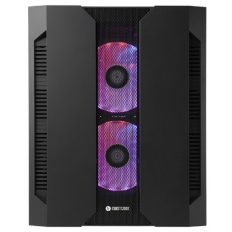 CHIEFTEC GM-02B-OP M2 mATX Gaming Cube 3xTempered glass 3x12cm adressable +5V RGB fan pre-installed 2xUSB 3.0 2xUSB 2.0