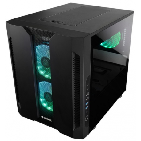 CHIEFTEC GM-02B-OP M2 mATX Gaming Cube 3xTempered glass 3x12cm adressable +5V RGB fan pre-installed 2xUSB 3.0 2xUSB 2.0