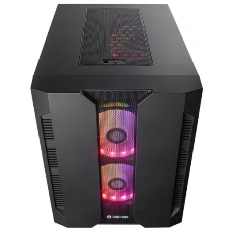 CHIEFTEC GM-02B-OP M2 mATX Gaming Cube 3xTempered glass 3x12cm adressable +5V RGB fan pre-installed 2xUSB 3.0 2xUSB 2.0