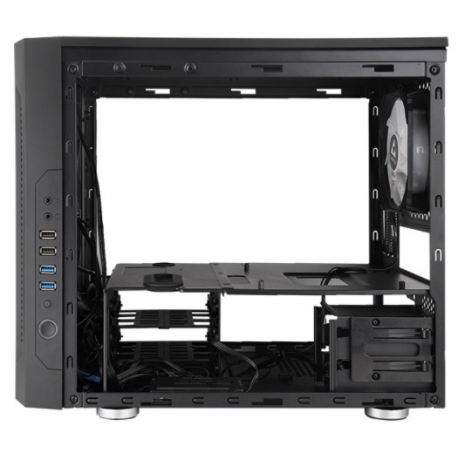 CHIEFTEC GM-02B-OP M2 mATX Gaming Cube 3xTempered glass 3x12cm adressable +5V RGB fan pre-installed 2xUSB 3.0 2xUSB 2.0