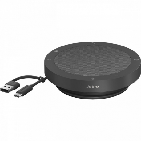 Jabra Speak2 40 UC - Speakerphone hands-free - wired - USB-C, USB-A - dark grey - Zoom Certified, Google Meet Certified, Amazon Chime Certified - 1