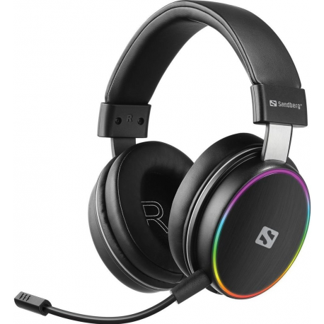 Sandberg HeroBlaster - Headset - full size - Bluetooth - wireless - 3.5 mm jack - 0