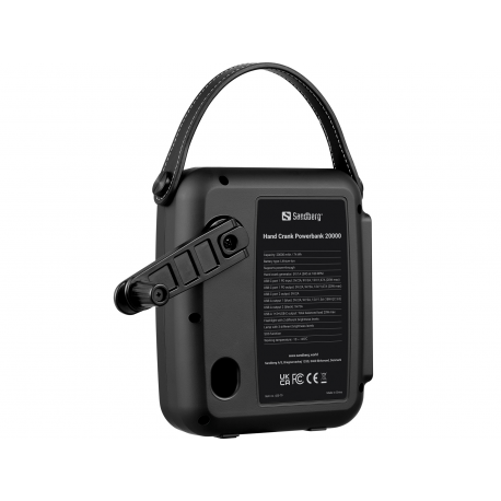SANDBERG Hand Crank Powerbank 20000