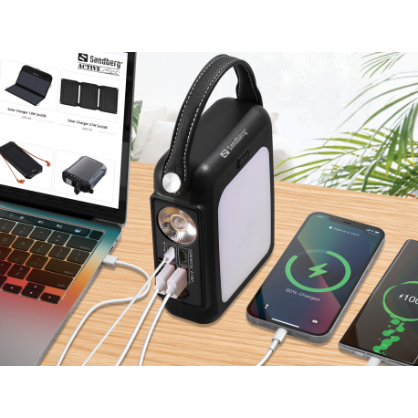 SANDBERG Hand Crank Powerbank 20000