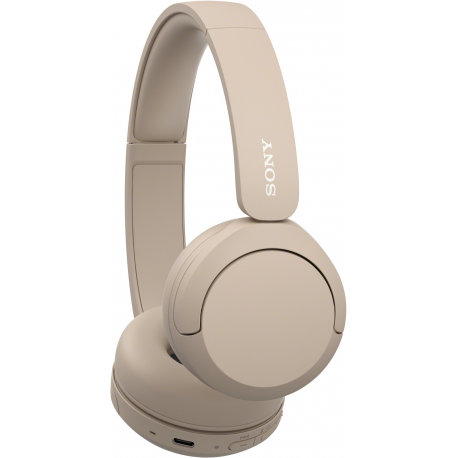 Sony WH-CH520 - Headphones with mic - on-ear - Bluetooth - wireless - beige - 4