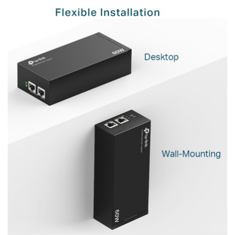 TP-Link TL-POE170S V1 - PoE injector - AC 100-240 V - 60 Watt - output connectors: 1 - 7