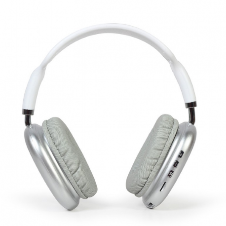 GMB Audio - Headphones with mic - full size - Bluetooth - wireless, wired - 3.5 mm jack - white - 3