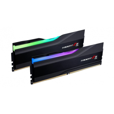 G.Skill Trident Z5 RGB - DDR5 - kit - 32 GB: 2 x 16 GB - DIMM 288-pin - 7200 MHz / PC5-57600 - CL34 - 1.4 V - unbuffered - non-ECC - matte black, brushed aluminium black - 1