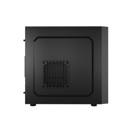 Natec HELIX - Micro tower - micro ATX - no power supply - black - USB/Audio - 7