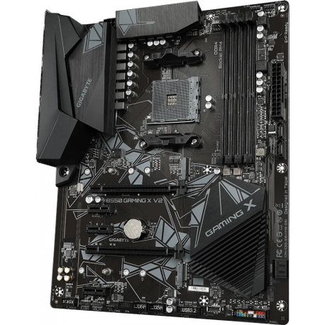 Gigabyte B550 GAMING X V2 - 1.3 - motherboard - ATX - Socket AM4 - AMD B550 Chipset - USB 3.2 Gen 1, USB 3.2 Gen 2, USB-C 3.2 Gen 1 - Gigabit LAN - onboard graphics (CPU required) - HD Audio (8-channel) - 3